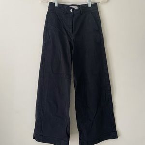 Everlane wide leg cropped pants